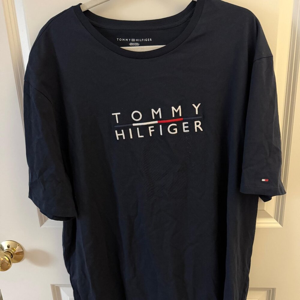 Tommy Hilfiger Navy Logo T-Shirt – Men’s XXL